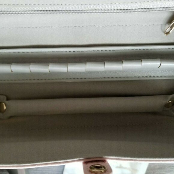 NEW AUTHENTIC PANDORA LIMITED EDITION PINK LEATHER JEWELRY TRAVEL CASE/ROLL - Picture 5 of 6